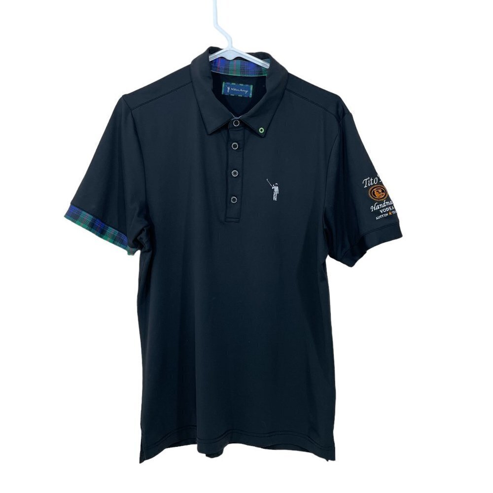 William Murray Polo Shirt Size Small Navy Short Sleeve  Golf Embroidered‎ Sleeve